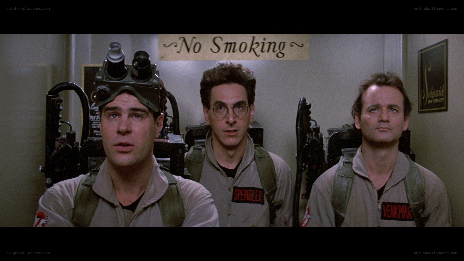 Ghostbusters in elevator