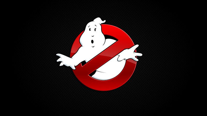 Ghostbusters logo on black background