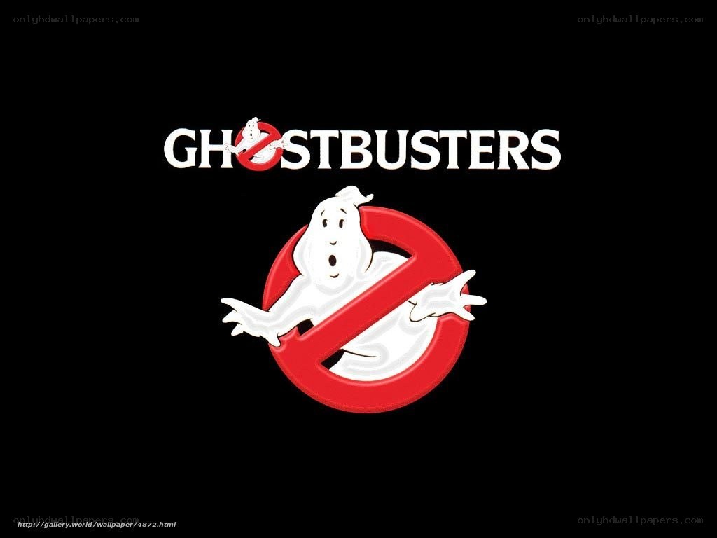 Ghostbusters logo on black