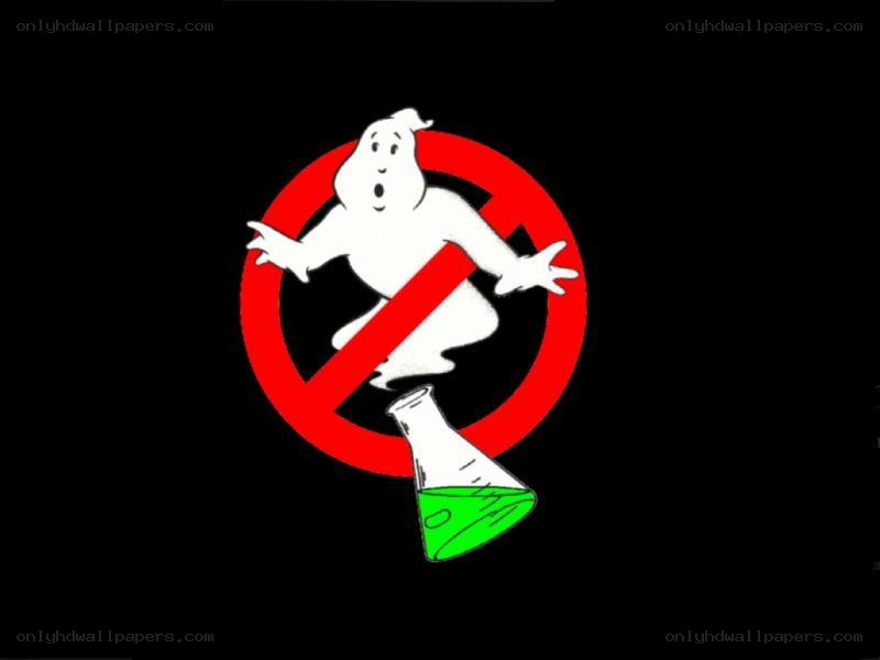 Ghostbusters logo with beaker
