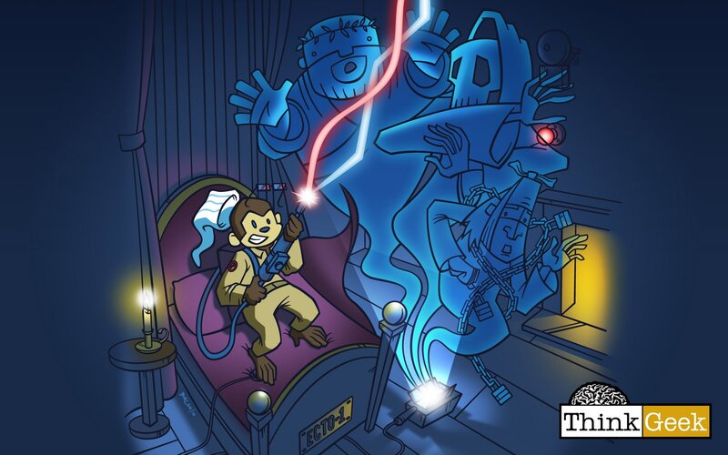Ghostbusters parody with monkey