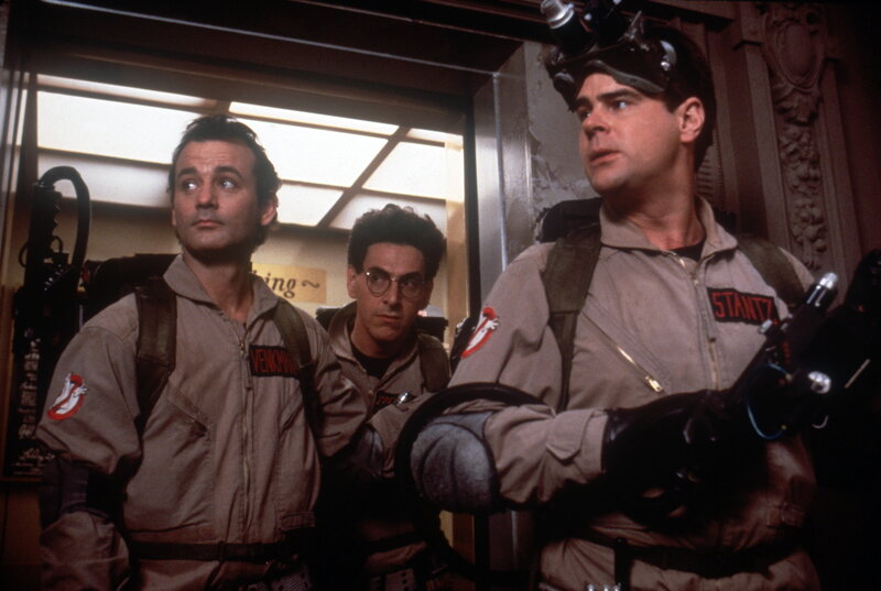 Ghostbusters team in action