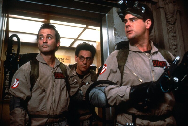 Ghostbusters team in action