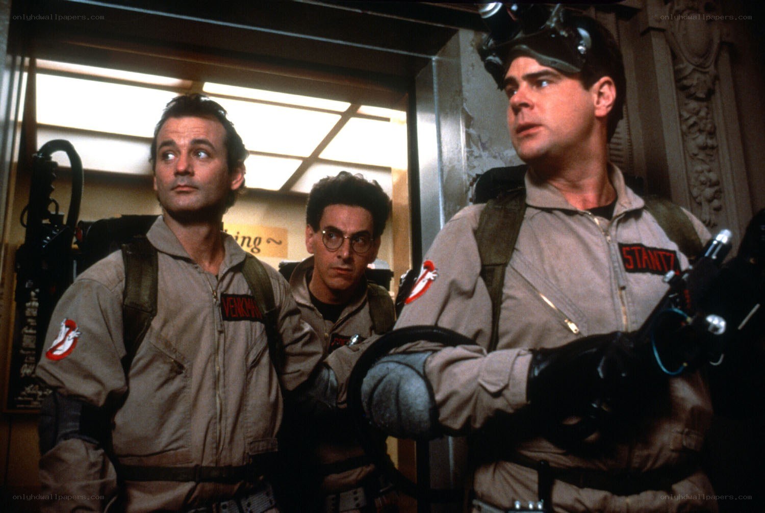 Ghostbusters team in action