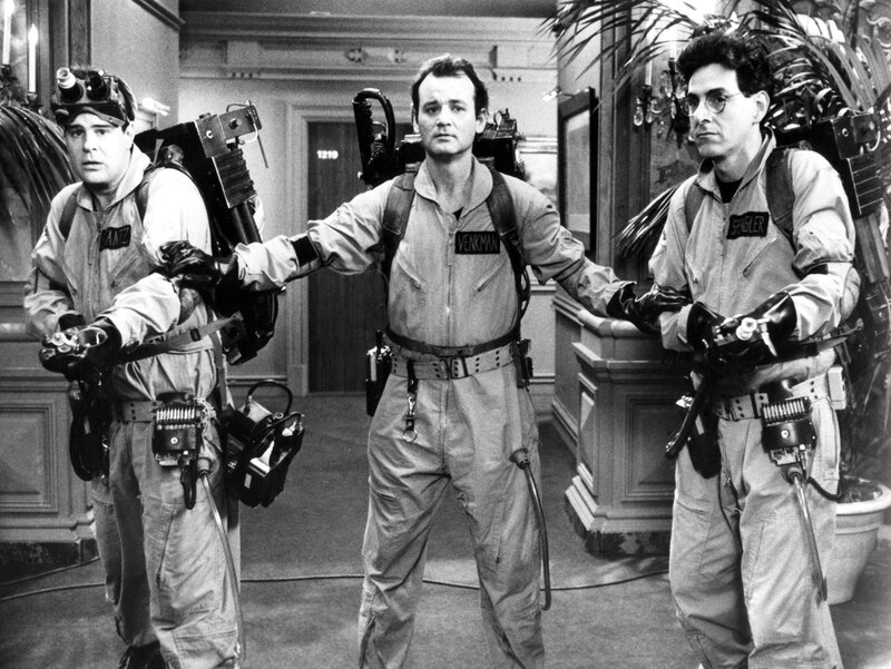 Ghostbusters team in action