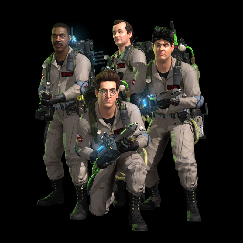 Ghostbusters team in gear