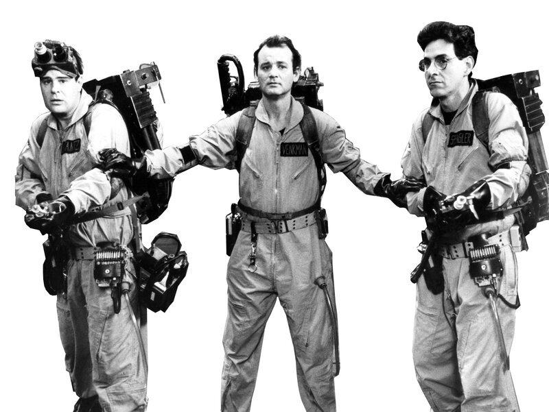 Ghostbusters team in uniform