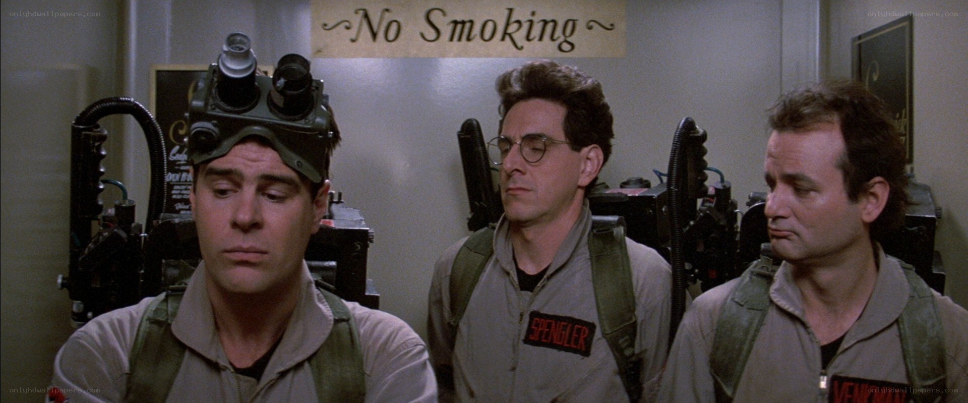 Ghostbusters team in uniform