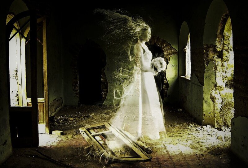 Ghostly Bride in Ruin