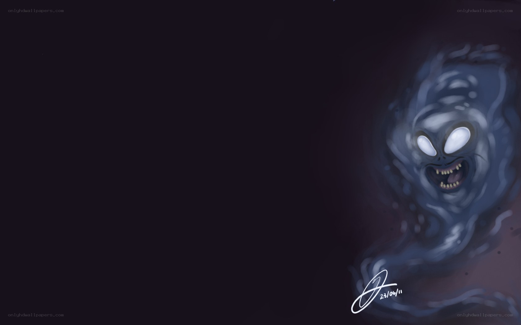 ghostly creature illustration