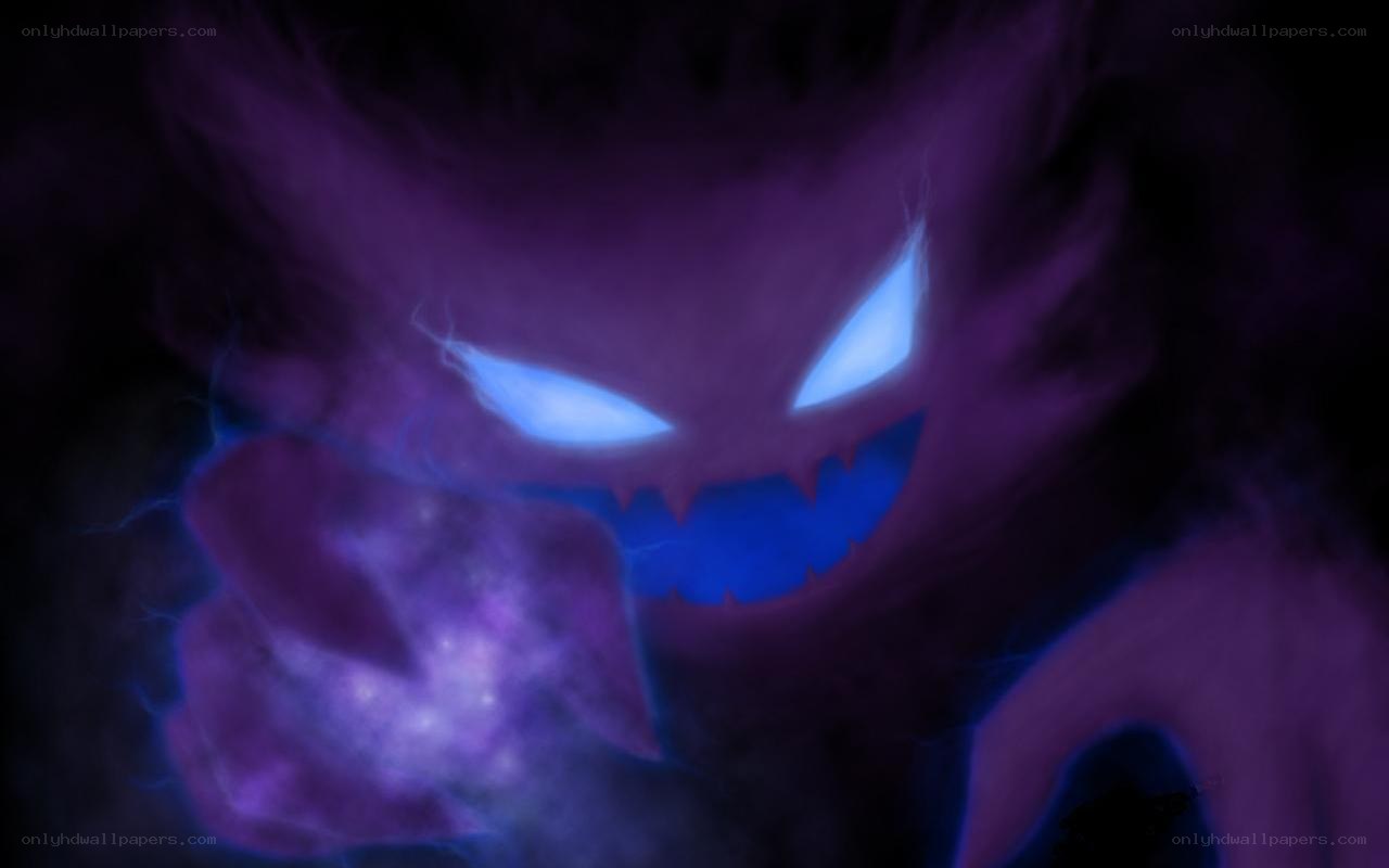 ghostly creature with glowing eyes