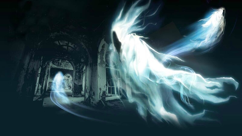 Ghostly Figure in Hallway