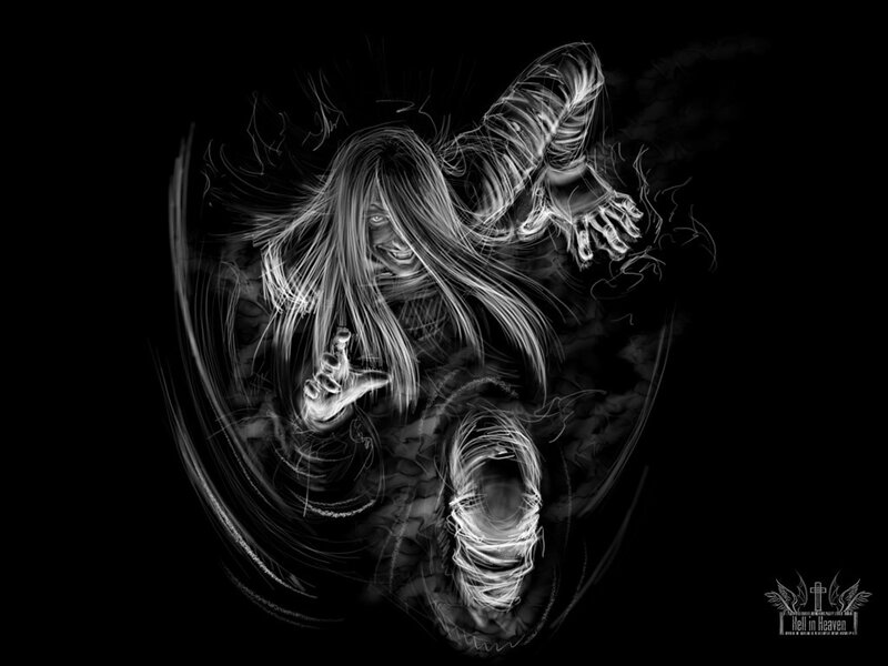 ghostly figure in motion
