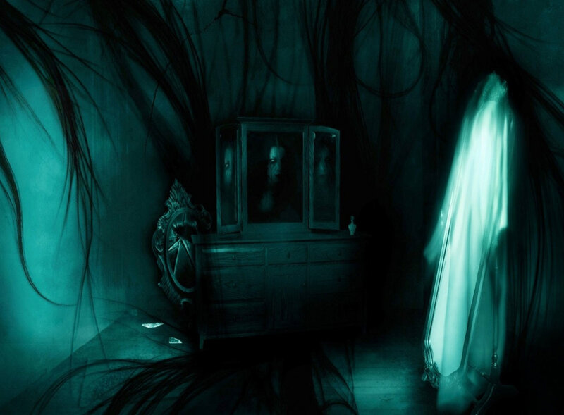 Ghostly Figure in Room