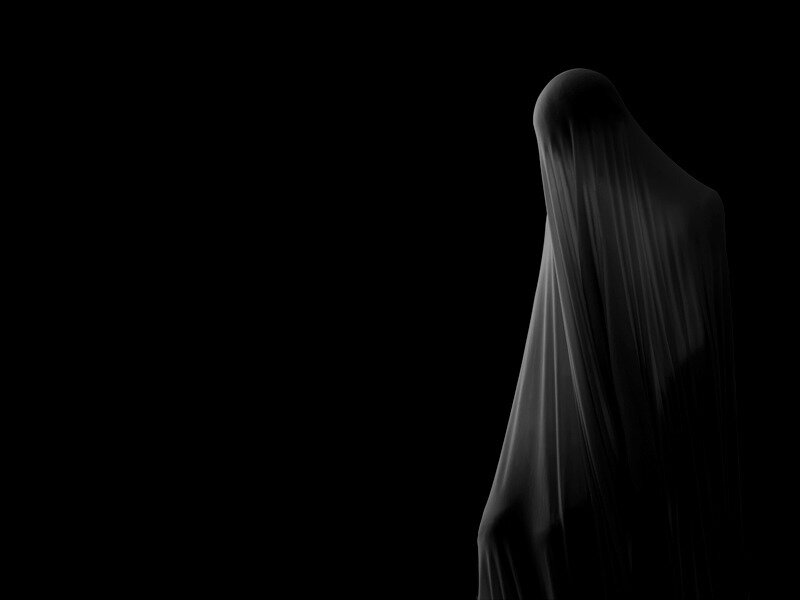 Ghostly Figure in White Cloth