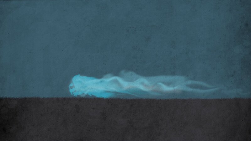 ghostly figure on ground