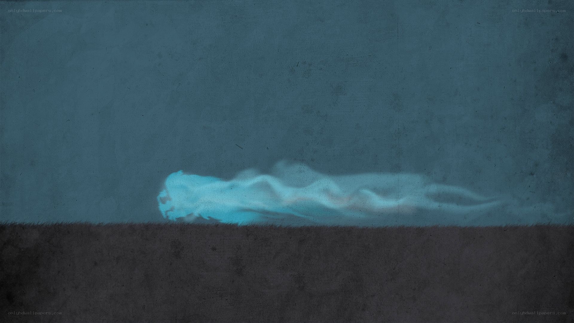 ghostly figure on ground