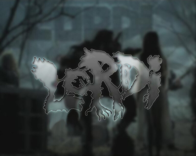 ghostly figures in a foggy graveyard