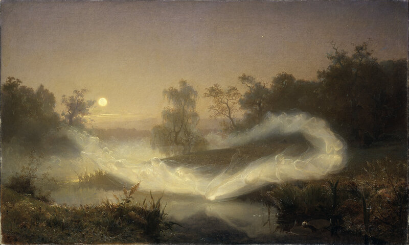 Ghostly Figures in Mist