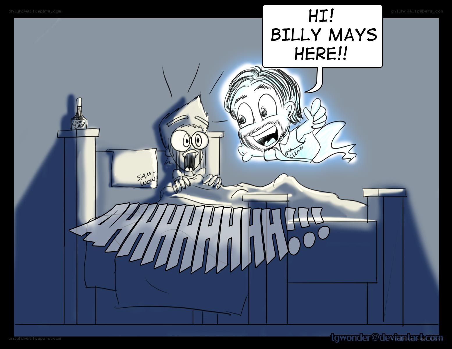 Ghostly greeting