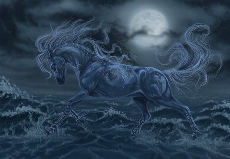 Ghostly Horse Running