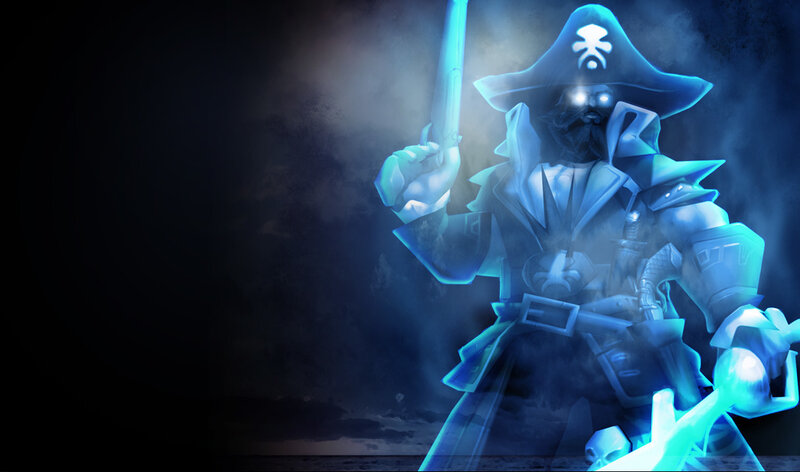 ghostly pirate warrior