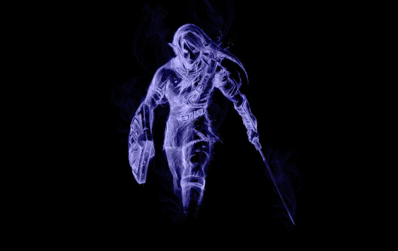 Ghostly Warrior Figure