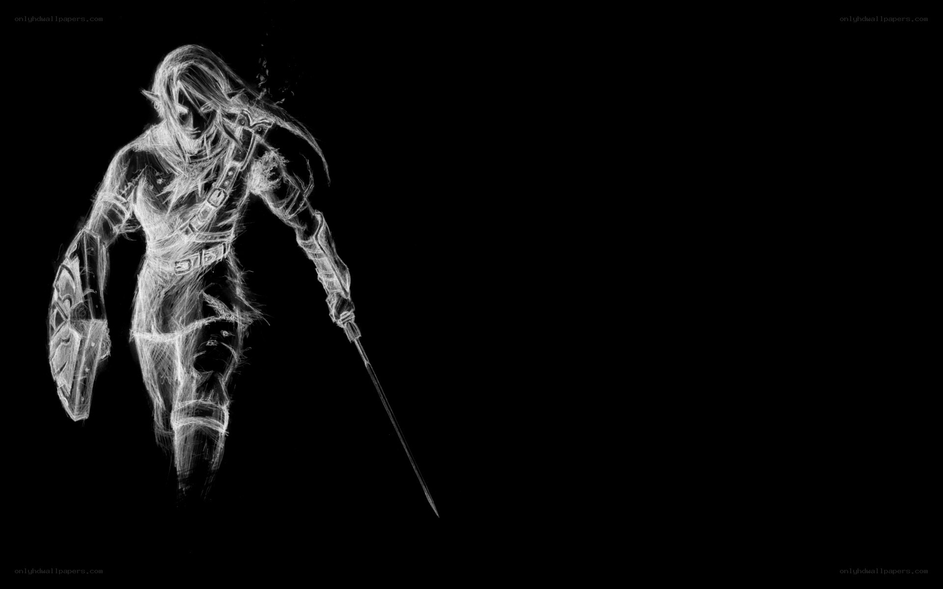 ghostly warrior sketch