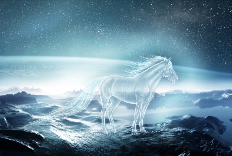 Ghostly White Horse