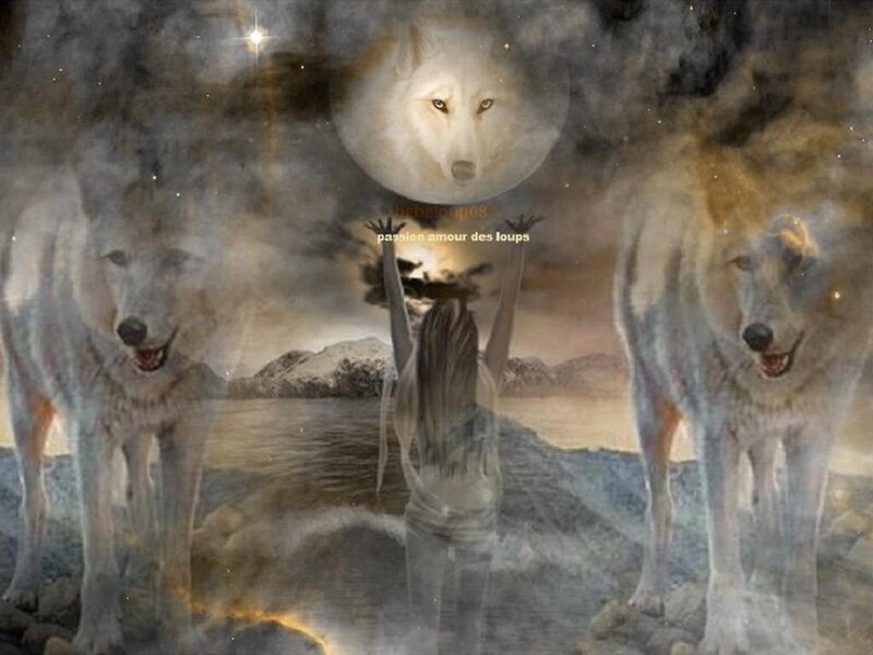 Ghostly Wolves and Figure
