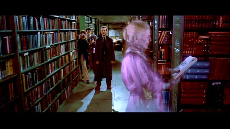 Ghostly Woman in Library