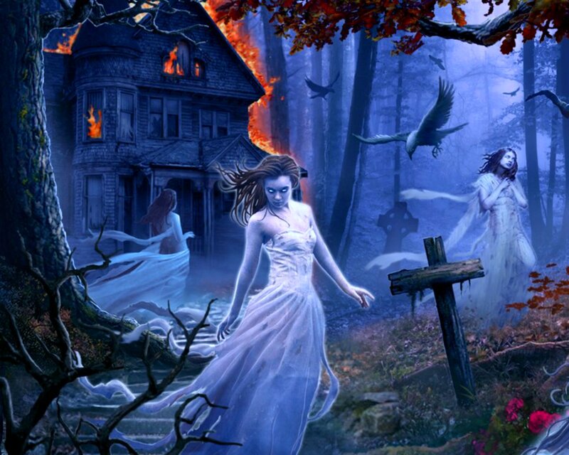 Ghosts in a Forest — Blue