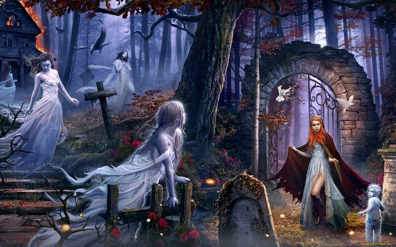Ghosts in a Forest — Purple