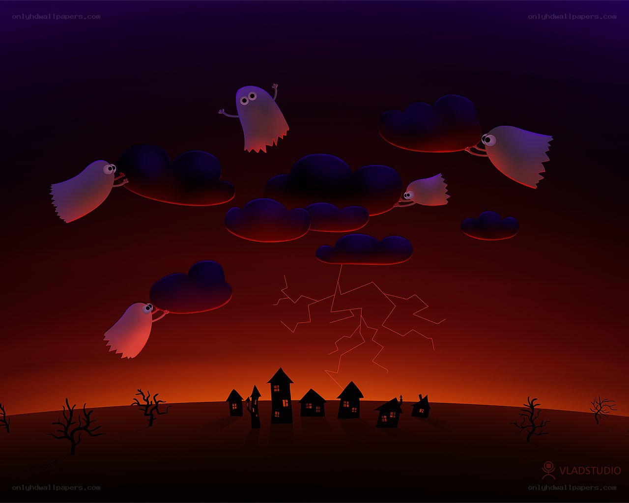 ghosts in a stormy sky