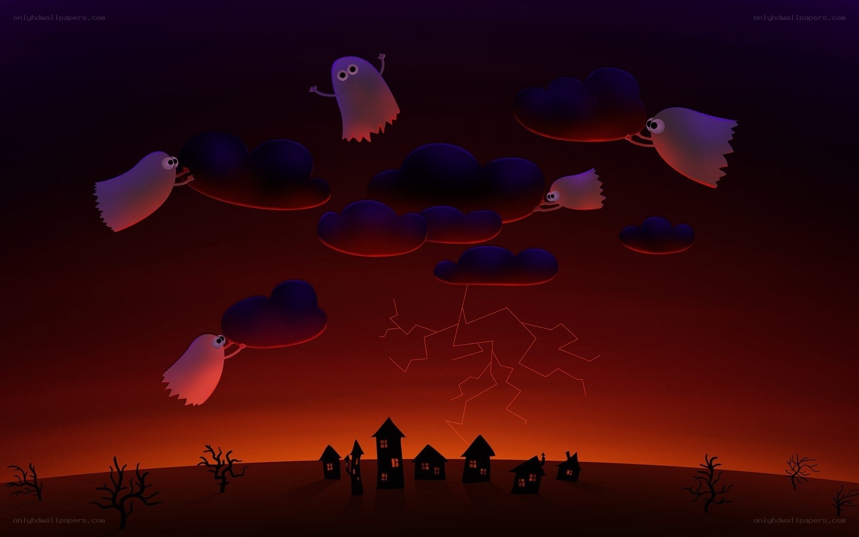 ghosts in a stormy sky