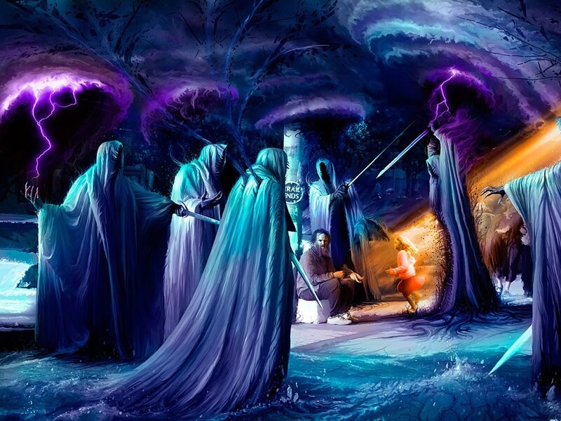 Ghosts Surrounding Travelers