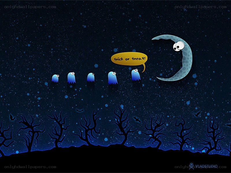ghosts trick or treating