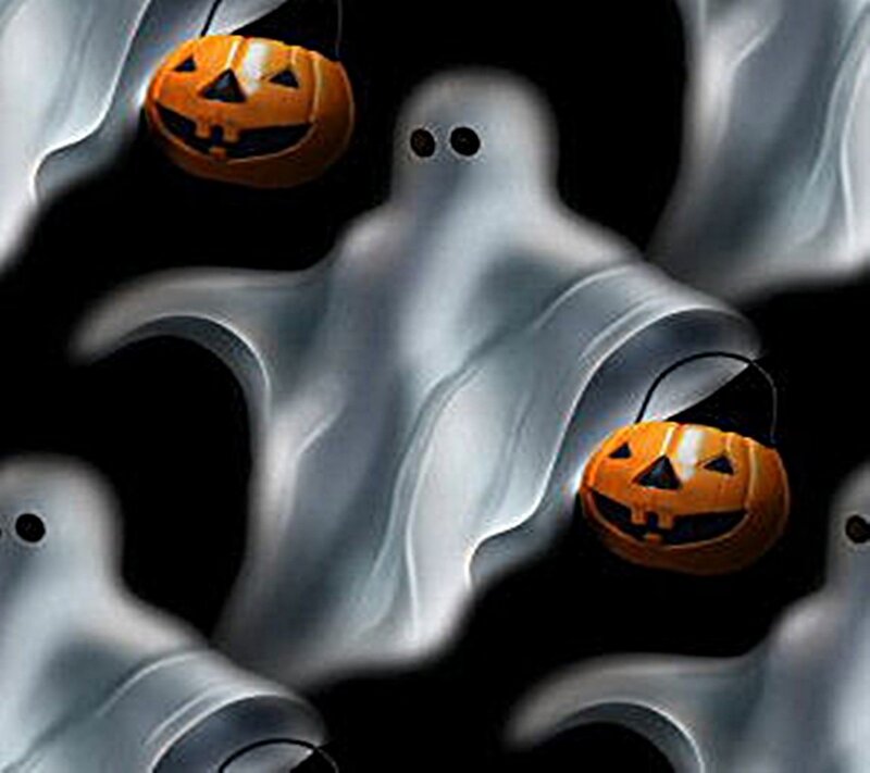 Ghosts with Jack-o-lanterns