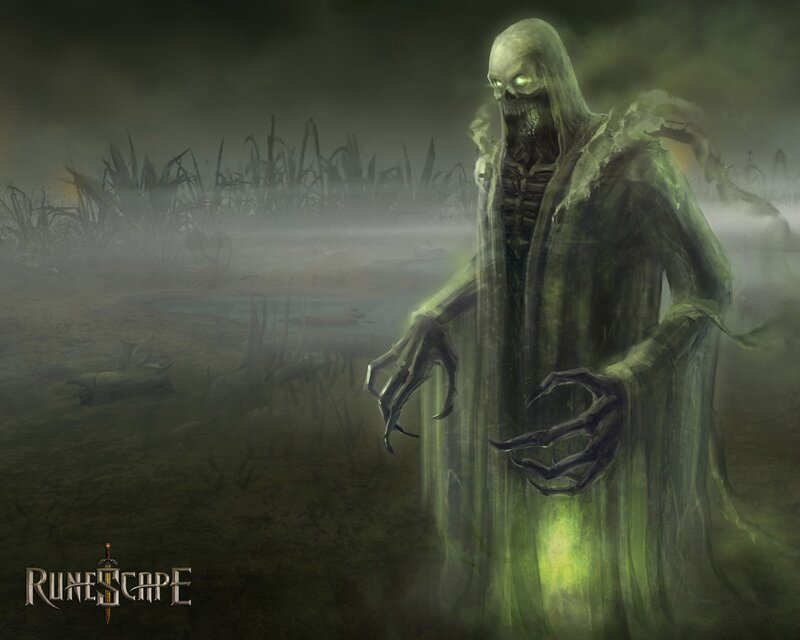 Ghoul in a swamp