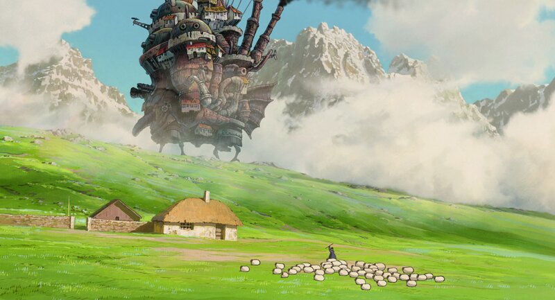 Giant Airship over Hills
