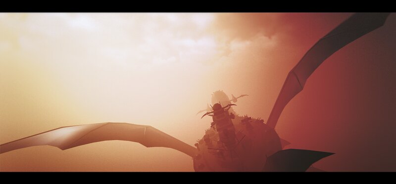 Giant Airship with Wings