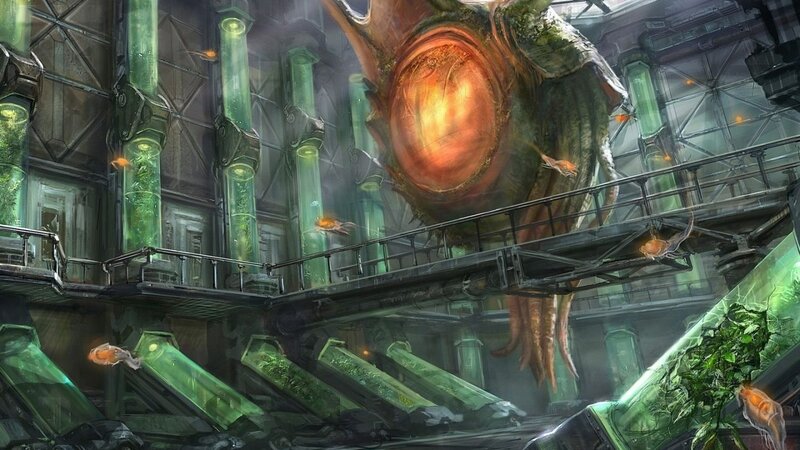 Giant Alien Creature — Green