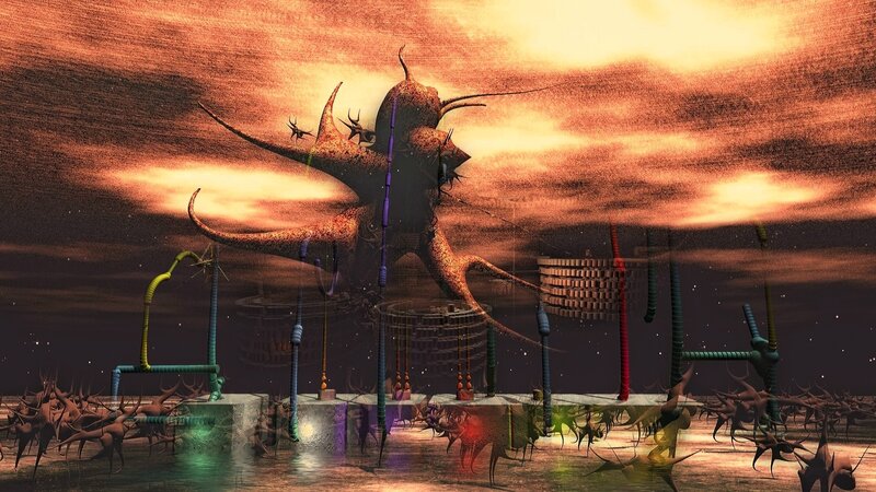 Giant Alien Creature — Orange