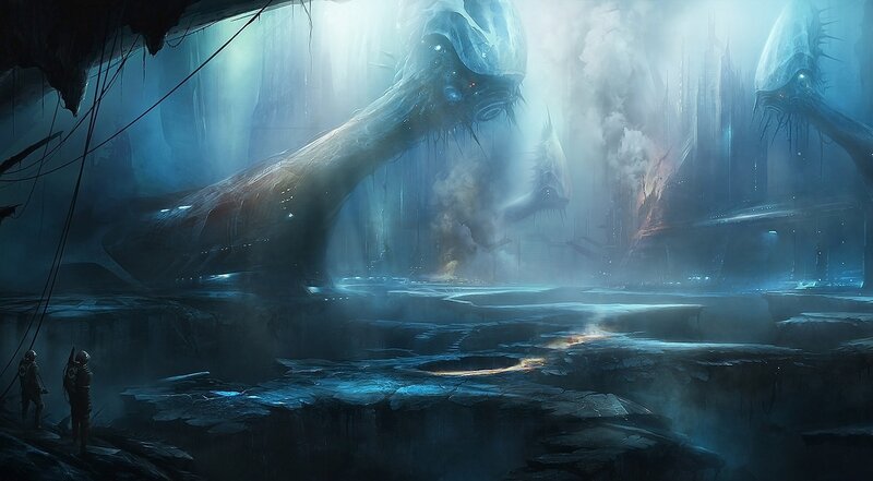 Giant Alien Creatures — Blue