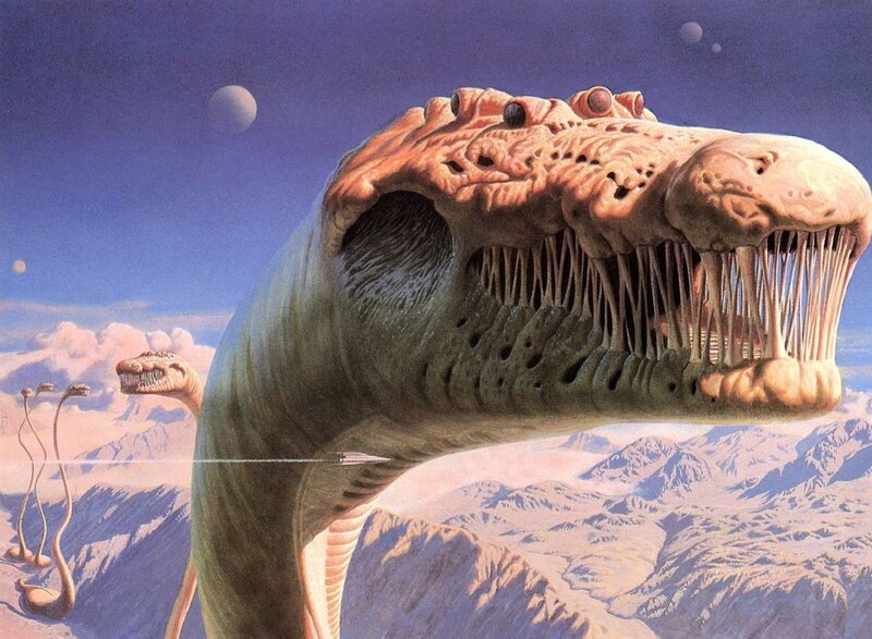 Giant Alien Reptile