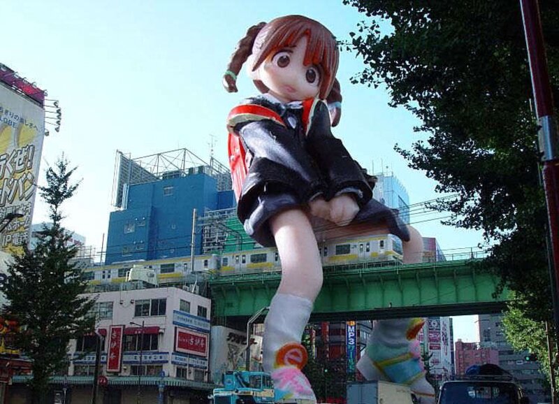 Giant Anime Girl Statue