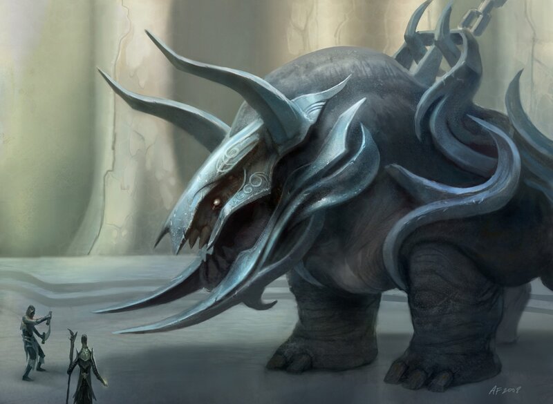 Giant Armored Beast — Gray