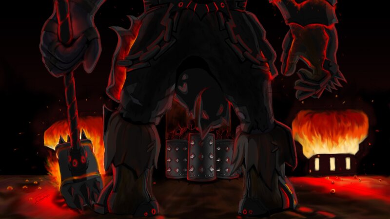 Giant Armored Figure — Black