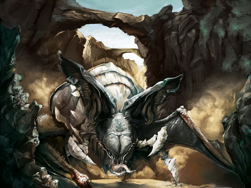 Giant Bat-like Creature — Brown