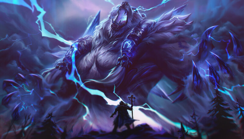 Giant Bear with Lightning